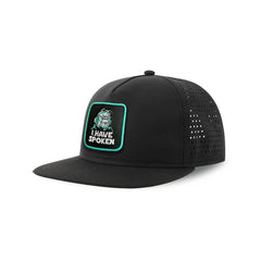 I Have Spoken Streetwear Black Hat with Flat Visor Embroidered Patch
