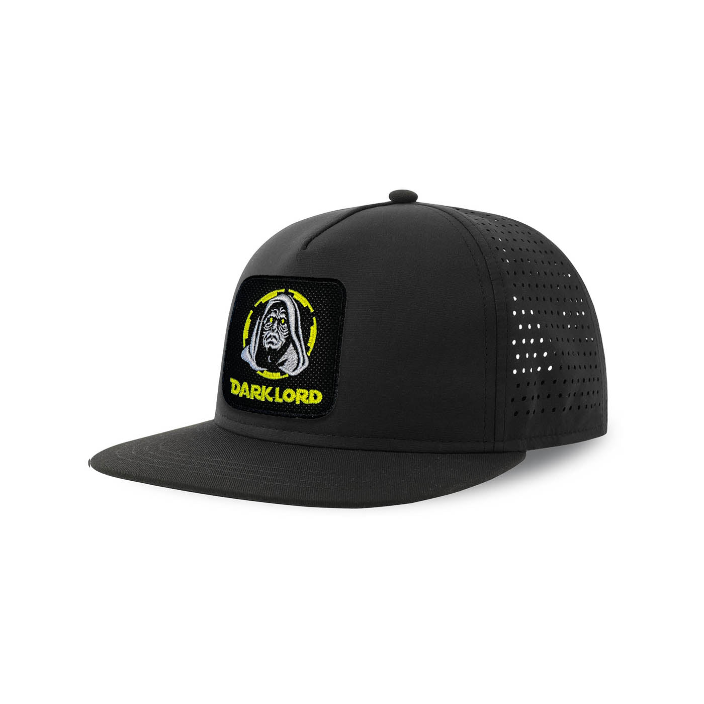 Dark Lord Palpatine Streetwear Black Hat with Flat Visor Embroidered Patch