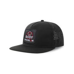 3 Body Problem Streetwear Black Hat with Flat Visor Embroidered Patch