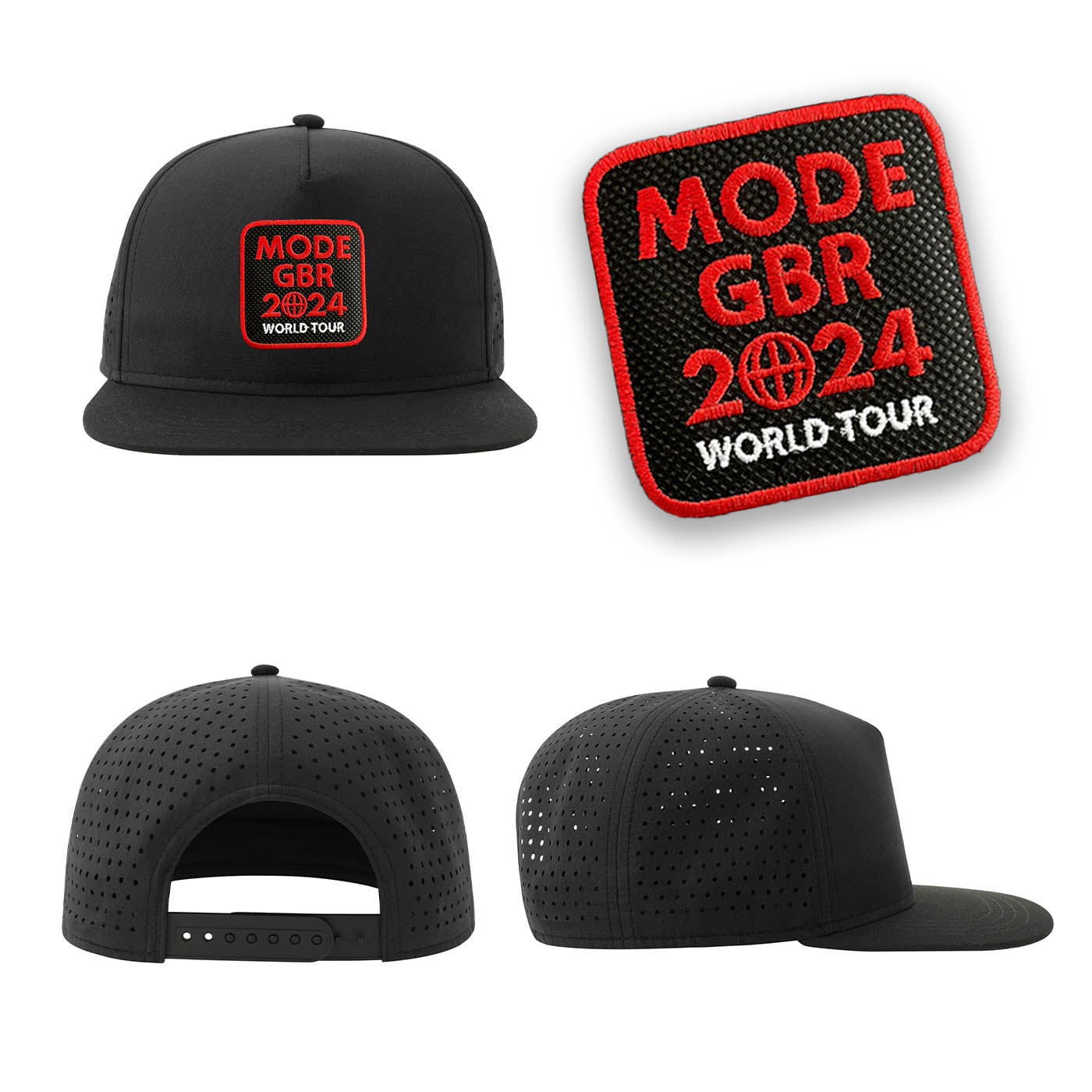 Depeche Mode Streetwear Black Hat with Flat Visor
