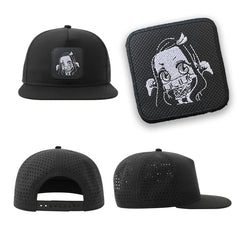 Nezuko Kamado Streetwear BlackHat with Flat Visor Embroidered Patch