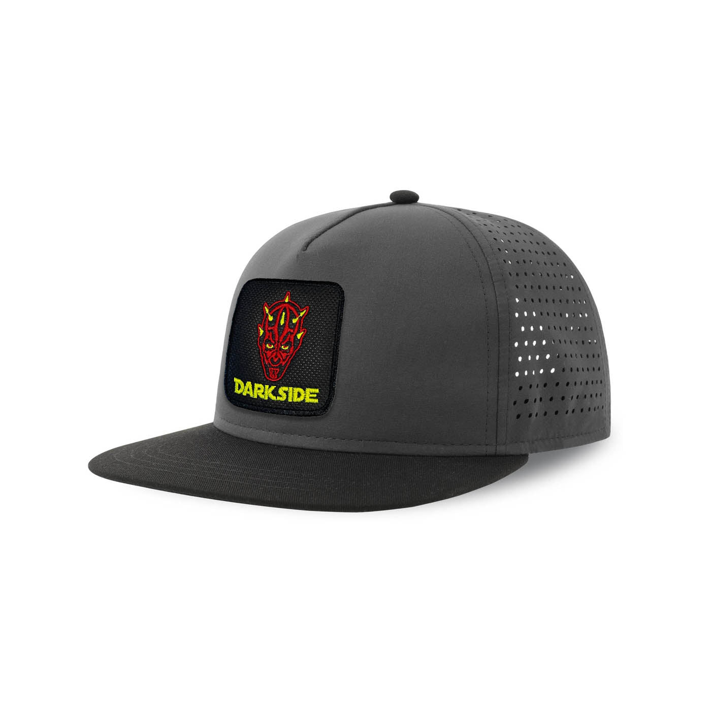 Dark Side Darth Maul Streetwear Grey Hat with Flat Visor Embroidered Patch