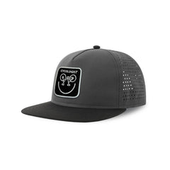 Cycologist Streetwear Grey Hat with Flat Visor Embroidered Patch