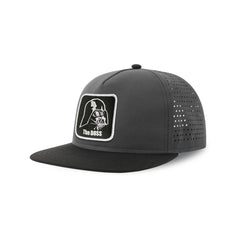 Darth Vader Streetwear Grey Hat with Flat Visor Embroidered Patch