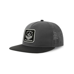 Outdoor Streetwear Grey Hat with Flat Visor Embroidered Patch