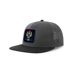 Scotland Streetwear Dark Grey Hat with Flat Visor Embroidered Patch