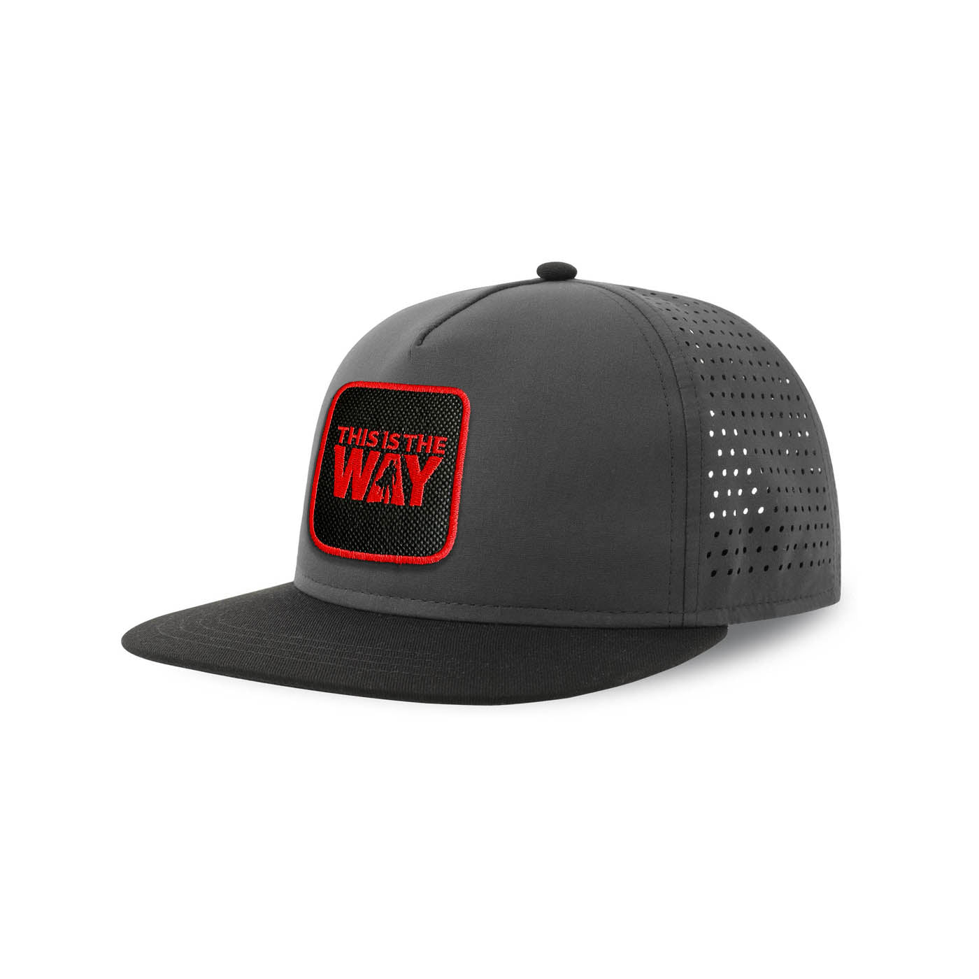 This Is The Way Streetwear Grey Hat with Flat Visor Embroidered Patch