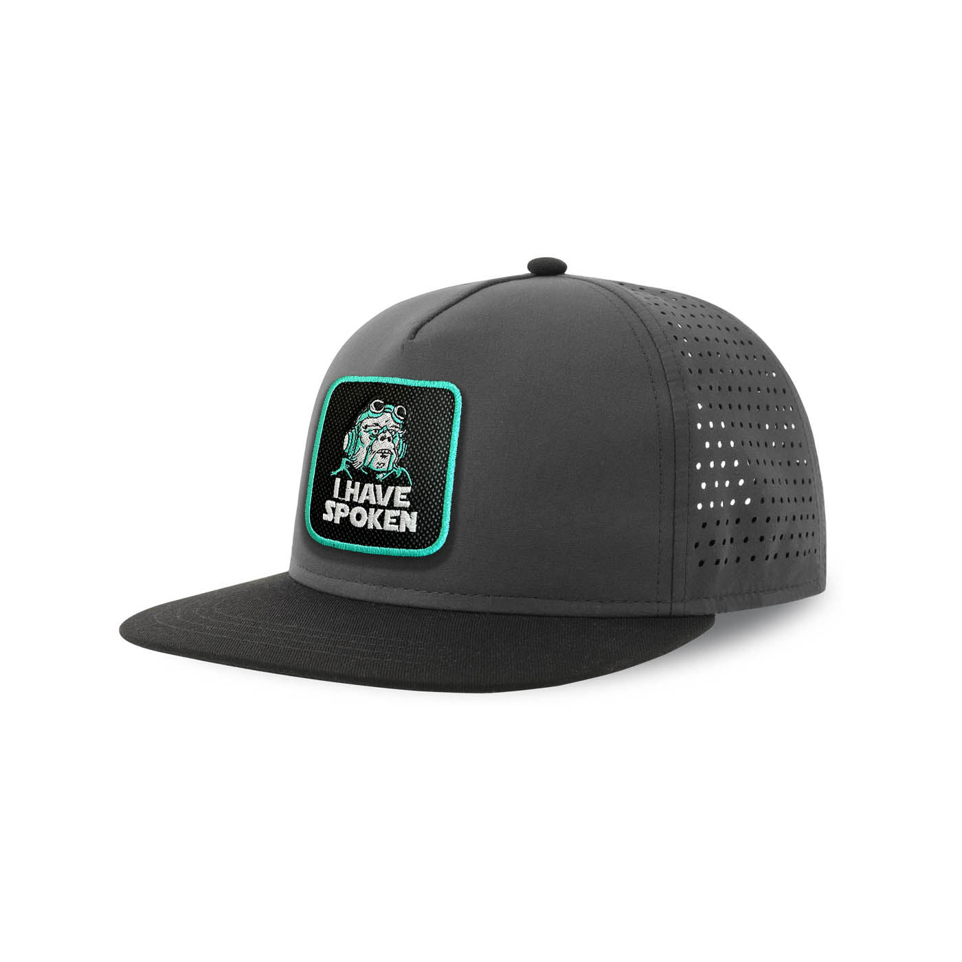 I Have Spoken Streetwear Grey Hat with Flat Visor Embroidered Patch