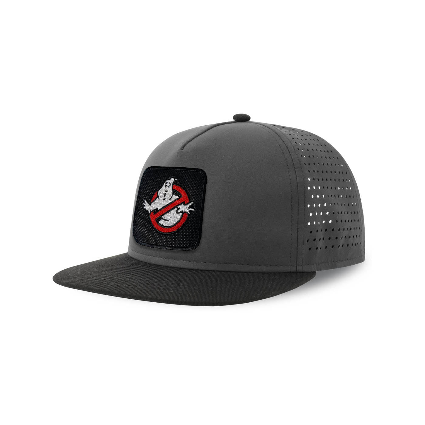 Ghostbusters Streetwear Grey Hat with Flat Visor Embroidered Patch