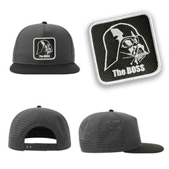 Darth Vader Streetwear Grey Hat with Flat Visor Embroidered Patch