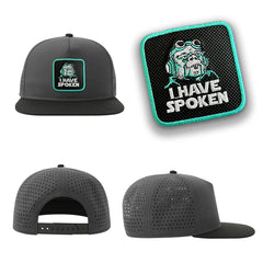 I Have Spoken Streetwear Grey Hat with Flat Visor Embroidered Patch