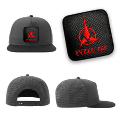 Klingons Streetwear Grey Hat with Flat Visor Embroidered Patch