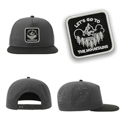 Outdoor Streetwear Grey Hat with Flat Visor Embroidered Patch