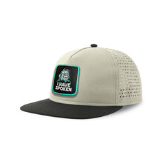 I Have Spoken Streetwear Light Grey Hat with Flat Visor Embroidered Patch
