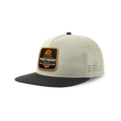 Nostromo Uscss Streetwear Light Grey Hat with Flat Visor Embroidered Patch