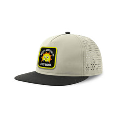 Great Day Streetwear Light Grey Hat with Flat Visor Embroidered Patch