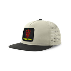 Dark Side Darth Maul Streetwear Light Grey Hat with Flat Visor Embroidered Patch