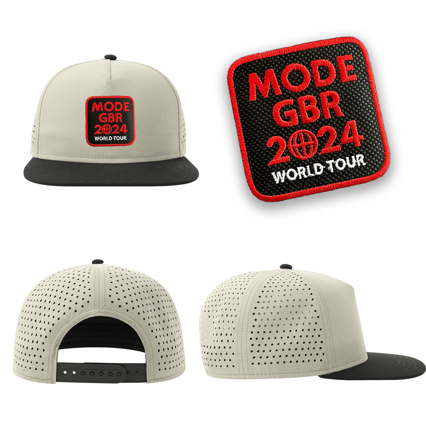 Depeche Mode Streetwear Light Grey Hat with Flat Visor