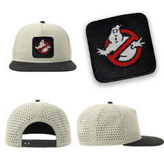 Ghostbusters Streetwear Light Grey Hat with Flat Visor Embroidered Patch