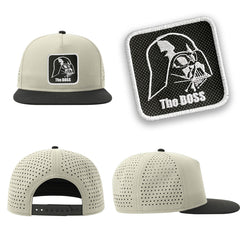 Darth Vader Streetwear Light Grey Hat with Flat Visor Embroidered Patch