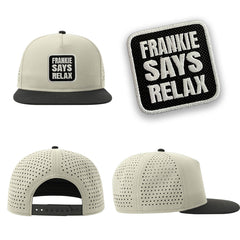 Frankie Says Relax Streetwear Light Grey Hat with Flat Visor