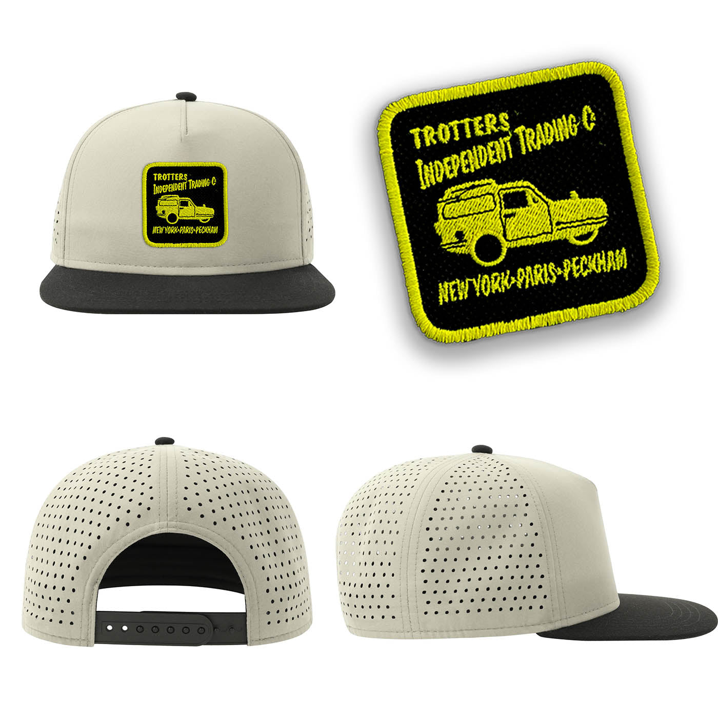Trotters Streetwear Light Grey Hat with Flat Visor