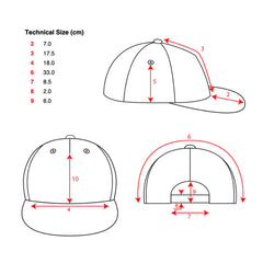 Mondrian Art Streetwear Hat with Flat Visor Embroidered Patch