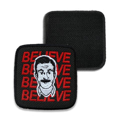 Ted Lasso Believe Embroidered Hook & Loop Patch for Forge Bros Caps