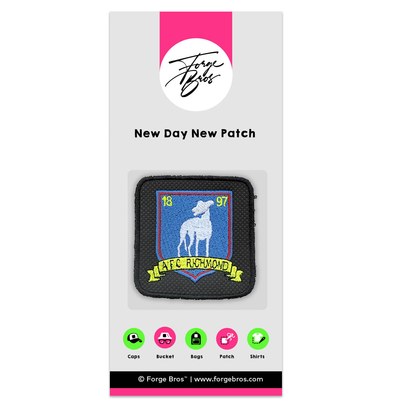 Ted Lasso Embroidered Hook & Loop Patch for Forge Bros Caps