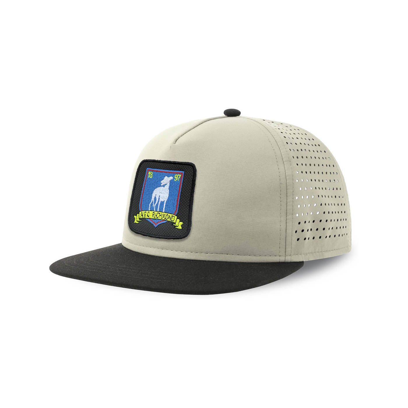 Ted Lasso Streetwear Hat with Flat Visor Embroidered Patch Grey