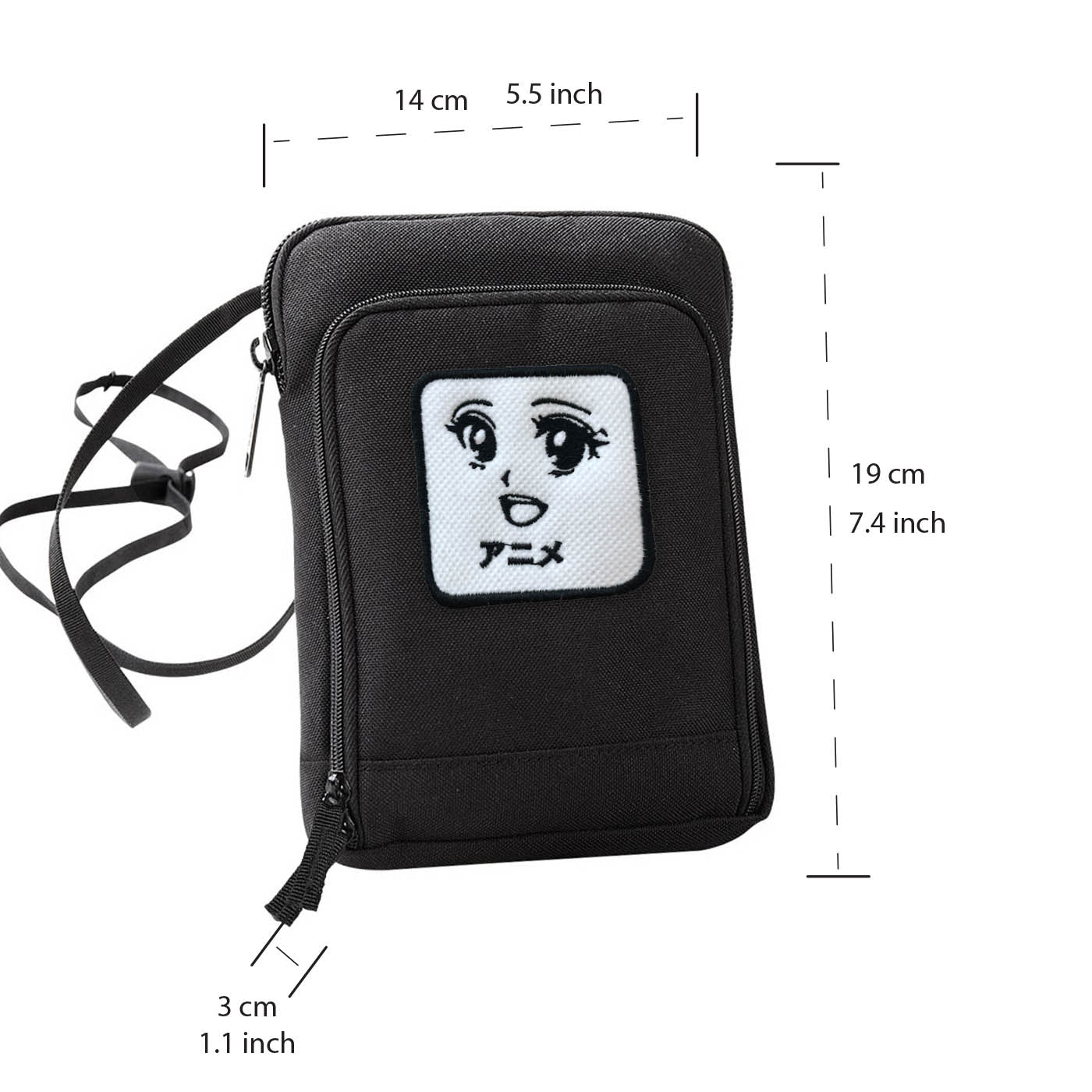 Anime Japan Embroidery Travel Wallet Bag Manga