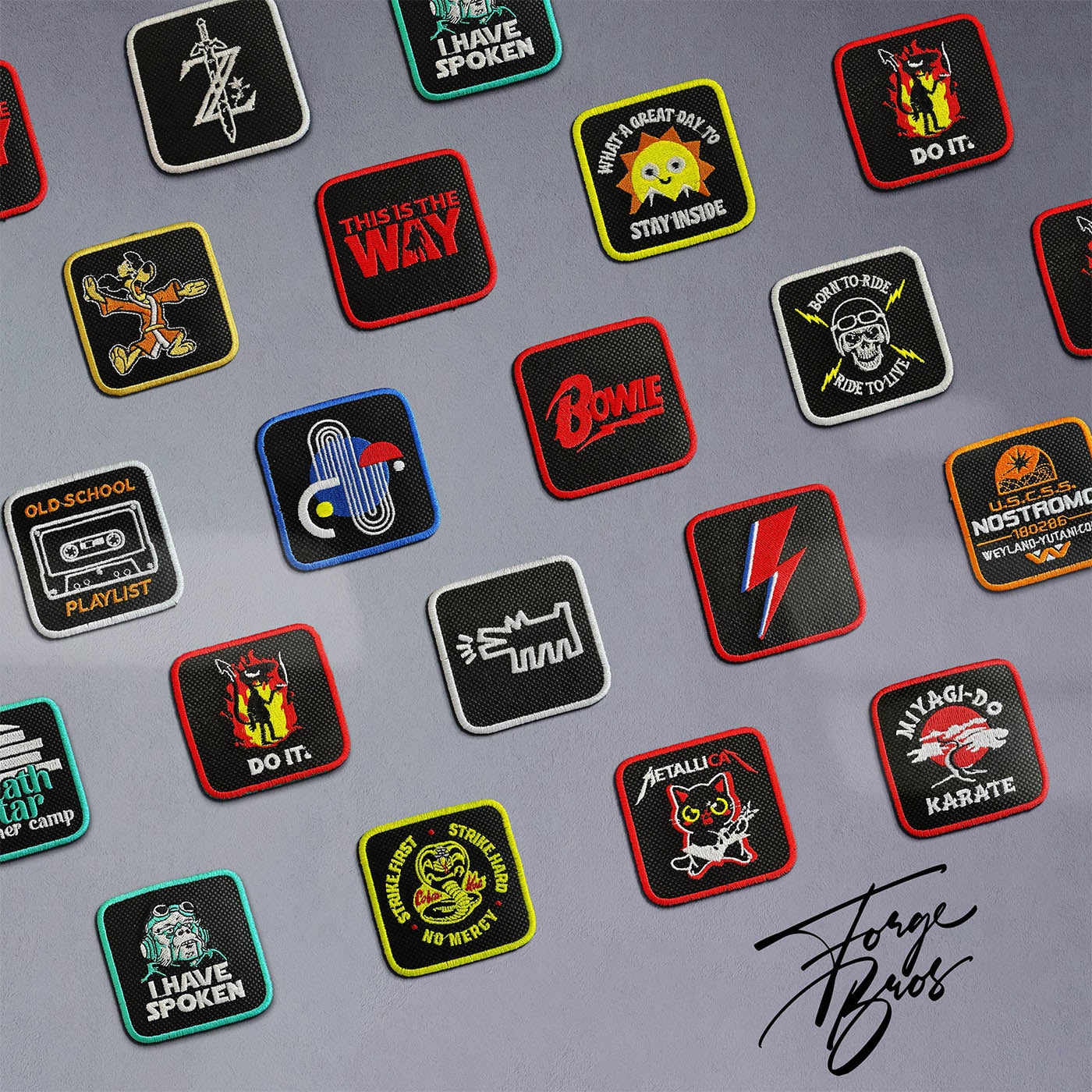 Lynch Twin Peaks Embroidered Hook & Loop Patch for Forge Bros Caps