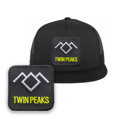 David Lynch Hat Embroidered Trucker Mesh Black Cap  Twin Peaks