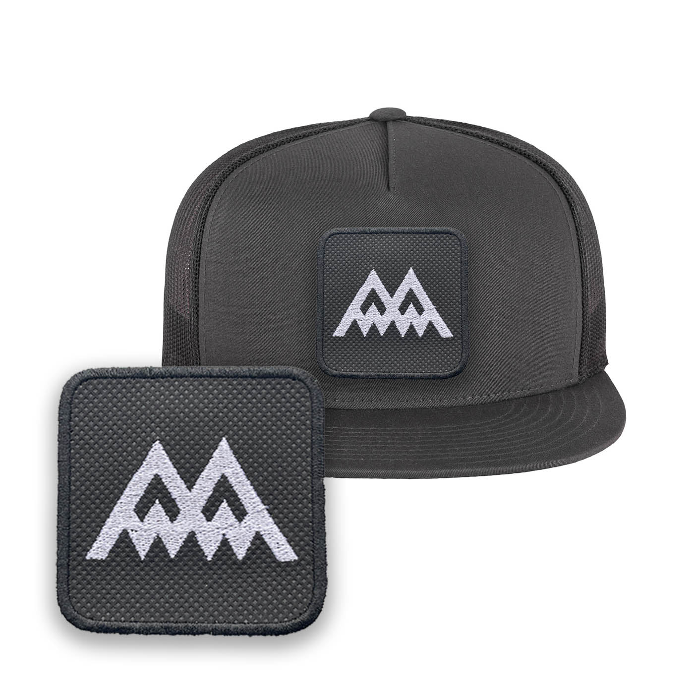 Twin Peaks Embroidered Hat Trucker Mesh Black Grey David Lynch