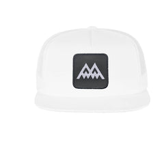 Twin Peaks Embroidered Hat Trucker Mesh Black White David Lynch