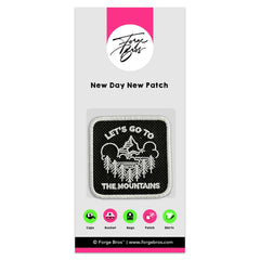 Outdoor Patch Mountains Embroidered Hook & Loop Removable Patch for Forge Bros Caps