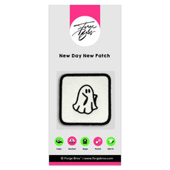 Spooky Ghost Patch Embroidered Hook & Loop for Forge Bros Caps