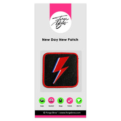 Bowie Lightning Embroidered Hook & Loop Removable Patch for Forge Bros Caps