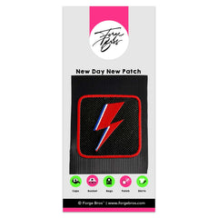 Bowie Lightning Embroidered Hook & Loop Removable Patch for Forge Bros Caps