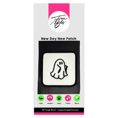 Spooky Ghost Patch Embroidered Hook & Loop for Forge Bros Caps