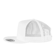 Pop Art Trucker Hat with Removable Hook & Loop Patch | Barking Dog Embroidered Snapback Cap | Black, White & Grey Retro Art Hat