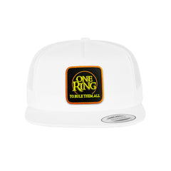One Ring Trucker Hat Embroidered LOTR Snapback Trucker Cap Black, White, Grey