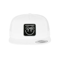Cycologist Trucker Hat Embroidered Patch Bicycle Snapback Trucker Cap Black, White, Grey