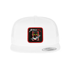 Metalicat Trucker Hat Embroidered Heavy Metal Snapback Trucker Cap Black, White, Grey