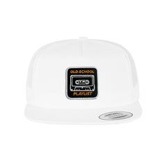 Old school Cap Embroidered Patch Nostalgia Snapback Trucker Hat Black, White, Grey