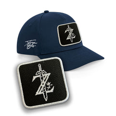 Zelda Cap Embroidered Removable Patch Hat Gaming Black, White, Grey