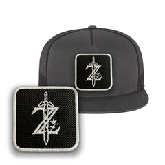 Zelda Trucker Hat Embroidered Adventure Snapback Trucker Cap Black, White, Grey