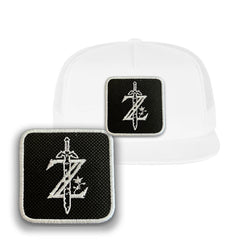 Zelda Trucker Hat Embroidered Adventure Snapback Trucker Cap Black, White, Grey