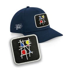 Mondrian Art Cap Embroidered Patch Hat Arty Black, White, Grey Baseball Cap Urbanwear 5 Pannel Snapback