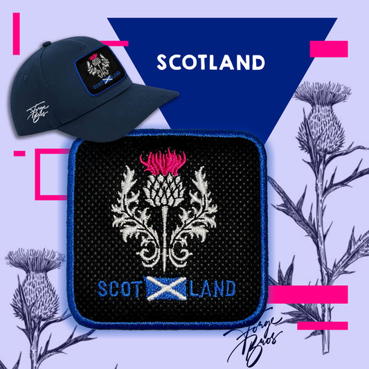 Scotland Cap Embroidered Patch Scotsman Trucker Mesh Hat